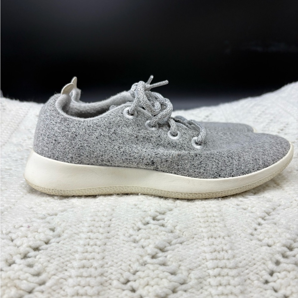 Allbirds Merino Wool Running Shoes Sneakers Womens 8 Lightweight Grey Washable
